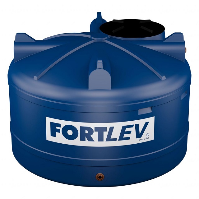 Tanque Polietileno Fortplus 3.000l Altura 129 X Base 190cm Fortlev