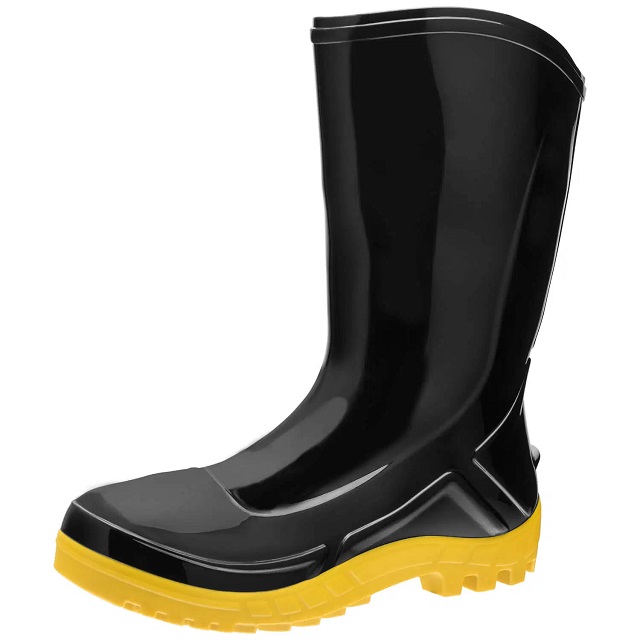 Bota de Pvc Cano Médio Pt 110vflex-Pra 40 Com Solado Amarelo Vulcaflex Marluvas