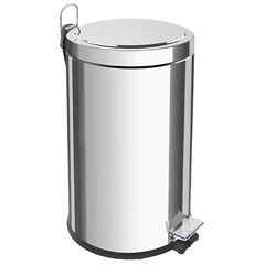 Lixeira de Pedal Inox430 Com Cesta Pvc 12 Litros 94538/112 Tramontina