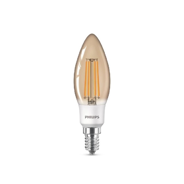 Lâmpada Led Filamento Vela E14/E27 2,7w 300lm 2500k Philips