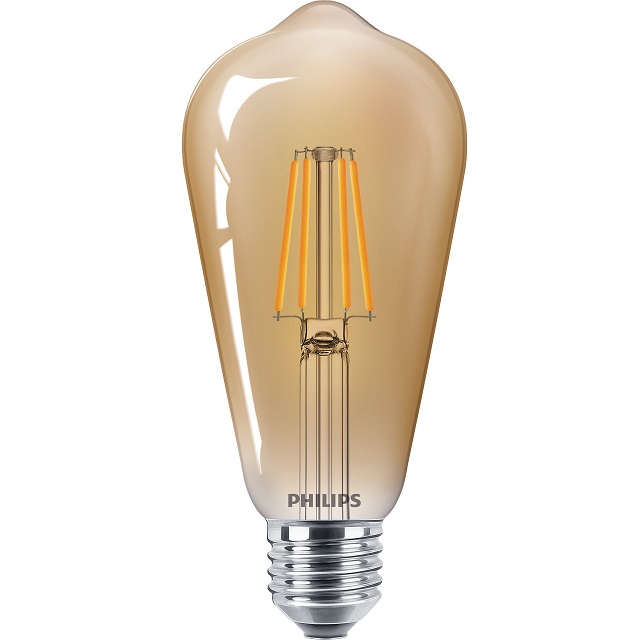 Lâmpada Led Filamento Bulbo St64 E27 4w 400lm 2500k Philips