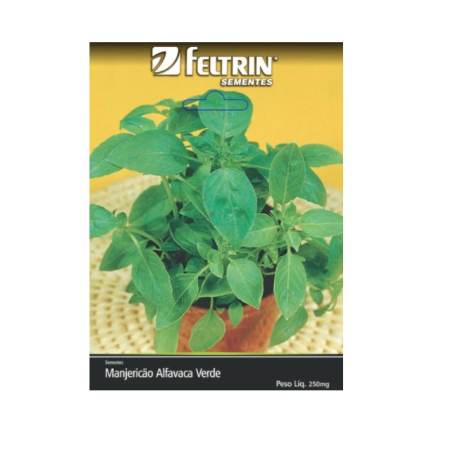 Sementes de Manjericão Alfavaca Verde 150mg - (096.0614.Evtc) Feltrin