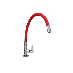 Torneira Cozinha Gourmet Flexível Mesa 1/4 de Volta Red 1167 Sigma