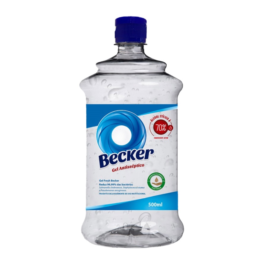 Álcool Gel Antisséptico 70° Inpm Fresh 855g/1l Pa0002612 Becker