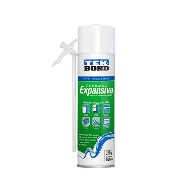 Espuma Expansiva Pu ( Poliuretano ) 500ml/320g Tekbond