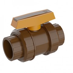 Registro de Esfera Soldável Pvc Marrom 110mm Tigre