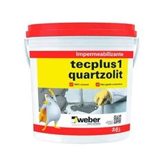 Tecplus 1 Aditivo Impermeabilizante Para Reboco Concreto E Argamassas 3,6l Quartzolit