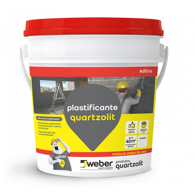 Aditivo Plastificante Para Argamassa E Reboco 18l Quartzolit