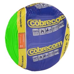 Cabo 4,0mm² 750v Flexicom Peça Com 50 Metros Verde Cobrecom
