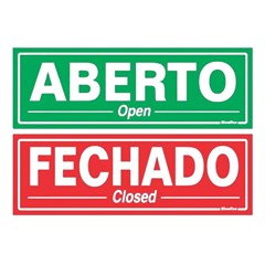 Placa Sinalizadora Em Poliestireno 10x30cm 