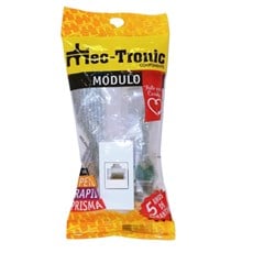 Módulo Tomada Rede Rj45 Cat. 5e Branca 41004 Petra/Rapid/Prisma Mec-Tronic
