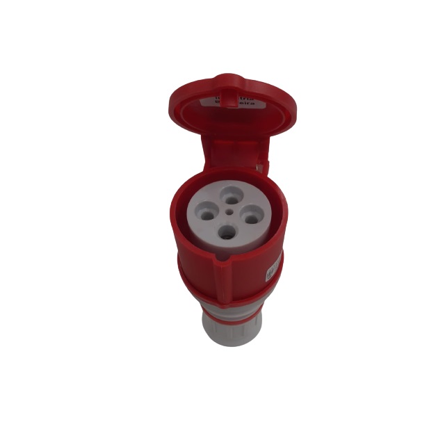 Tomada Acoplamento Industrial 3p+T 16a 380/440v Ip44 Vermelho E4056 Eletromar