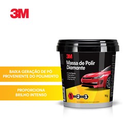 Massa Para Polir Pintura Automotiva Diamante 1kg 3m