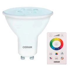 Lâmpada Led Par16 Gu10 4,5w 250lm Rgb Com Controle Osram