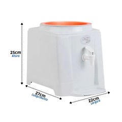 Suporte Para Garrafão 20l Água Mineral Com Cuba Cerâmica Branco 226 Acquamar