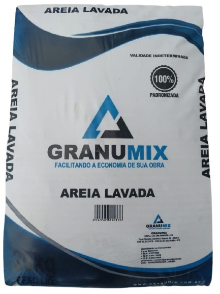 Areia Grossa Lavada E Peneirada Saco 20kg Granumix