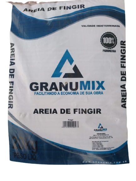 Areia Fingir Lavada E Peneirada Saco 20kg Granumix