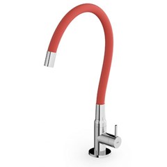 Torneira Cozinha Gourmet Flexível Mesa 1/4 de Volta Vermelha B5004cecro Colors Celite