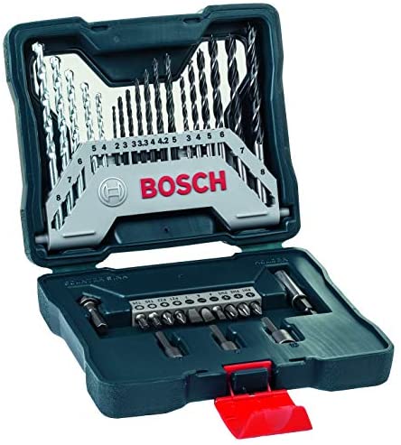 Conjunto Acessórios Para Furadeiras E Parafusadeiras X33 (Brocas/Bits/Sup.Magnético/Escareador/Soquetes) E Estojo 2607017398 Bosch