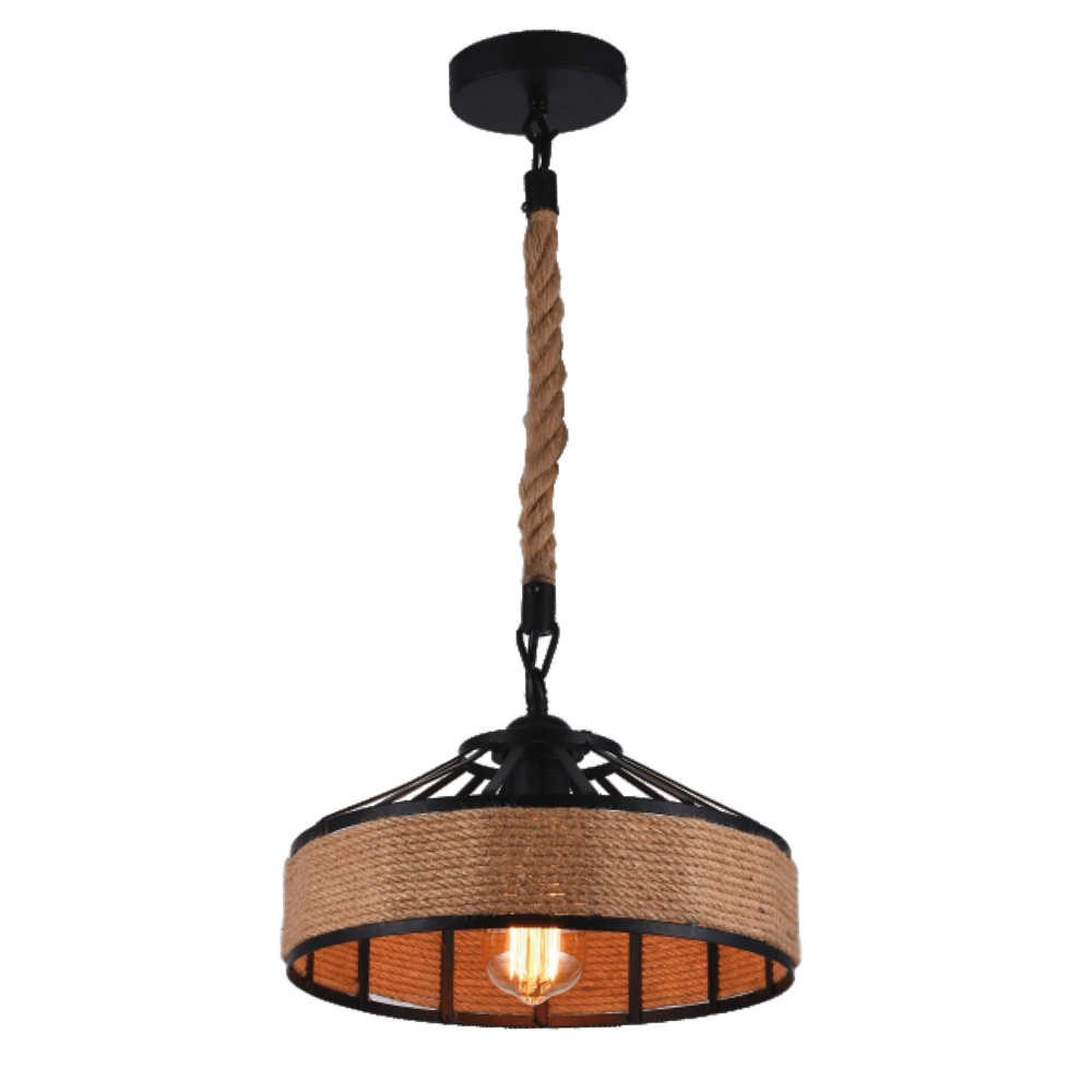 Luminária Pendente Corda Pc-01 1 Bocal E-27 2424 Nitrolux