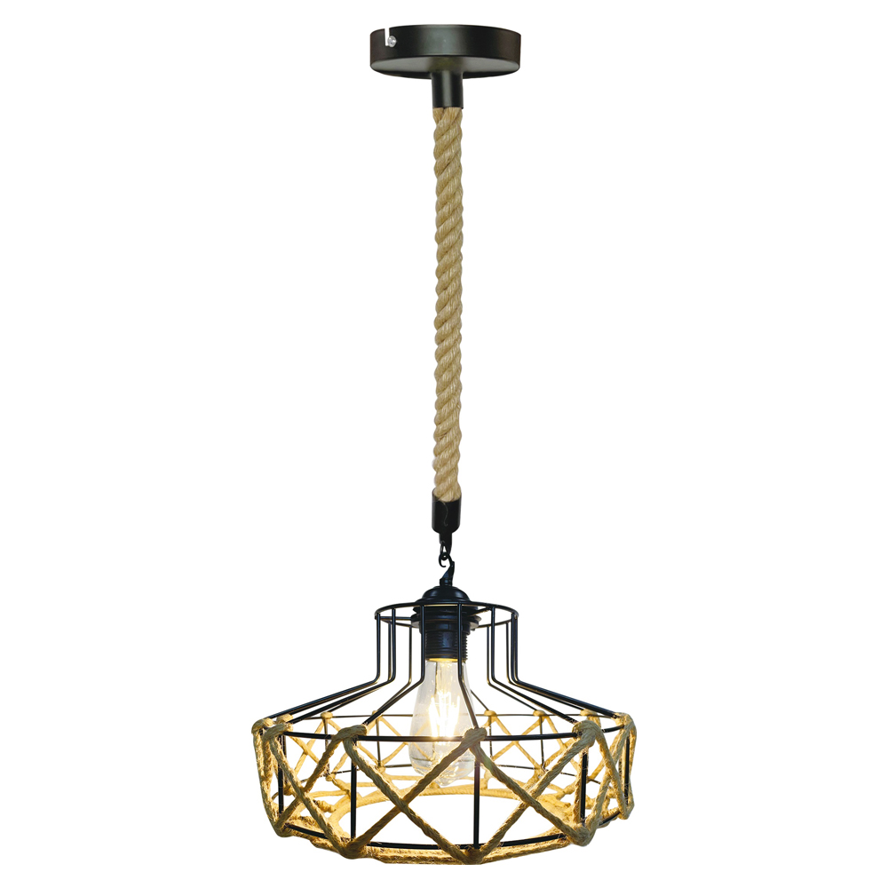 Luminária Pendente Corda Pc-05 1 Bocal E-27 5057 Nitrolux
