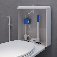 Reparo Para Caixa de Descarga Acoplada Completo Universal Acionamento Simples (Botão Superior) 9441 Censi