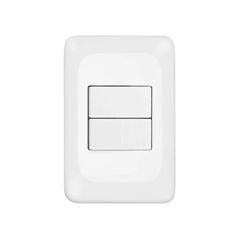 Interruptor 2 Seções Simples 10a Branco Lgx101 Pop Pial