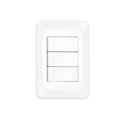 Interruptor 3 Seções Simples 10a Branco Lgx111 Pop Pial