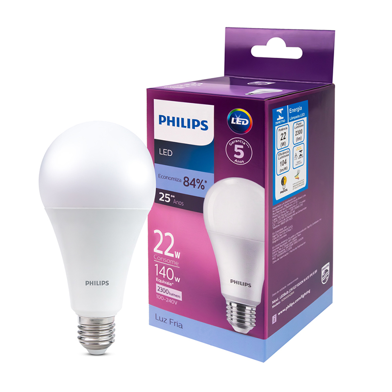 Lâmpada Led Bulb A977 E27 22w 2300lm 6500k Br Philips