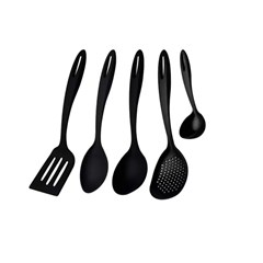 Jogo de Utensílios Nylon Para Cozinha 5 Peças Preto 25199/007 Tramontina