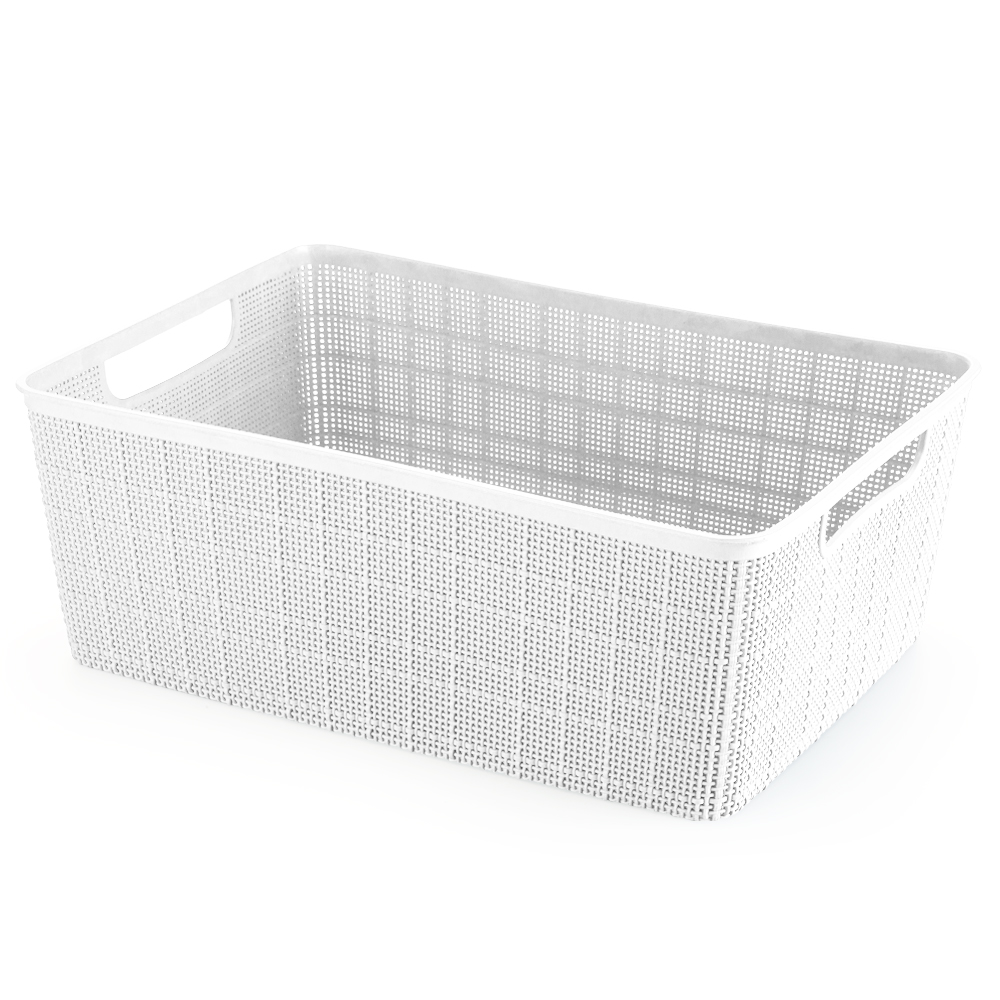 Cesto Home Organizer (36x26x13,5cm) 10,5l Branco 1720br Plasnorthon