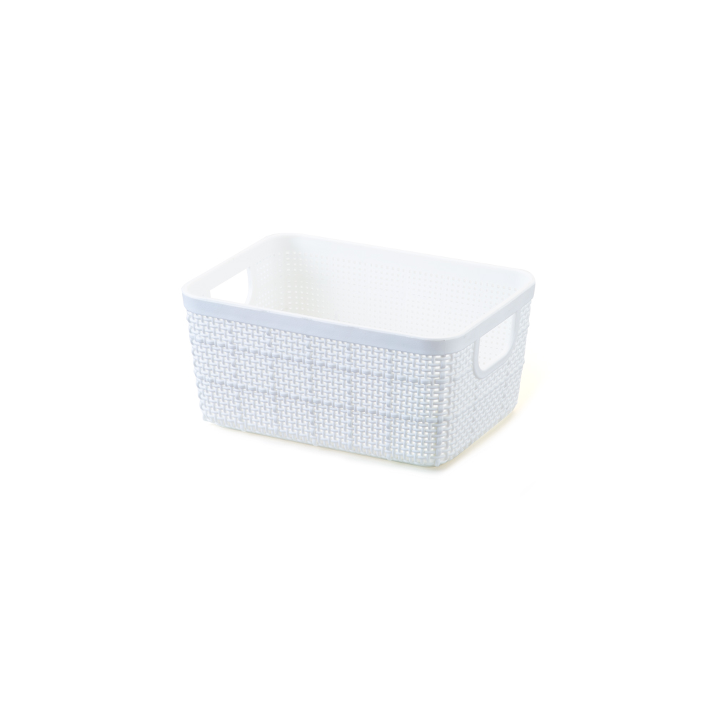 Cesto Home Organizer (15x11x7cm) 900ml Branco 1730br Plasnorthon