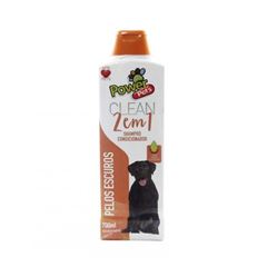 Shampoo Condicionador Para Pets 2 Em 1 Pelos Escuros 700ml 23933 Power Pets