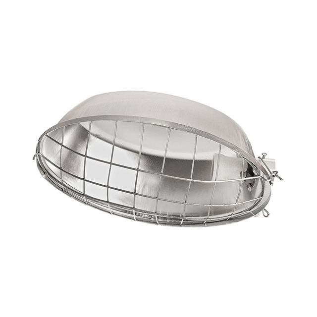 Luminária Externa Oval Aberta Com Grade E-27 200w Sem Braço Lp201/25.4 Olivo