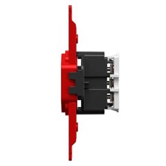 Módulo Tomada 2p+T 20a Vermelho P/Condulete 39260 Clássica Mec-Tronic