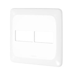 Placa 4x4 Com Suporte 1+1 Posto Branca Lgp42 Pop Pial