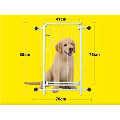 Grade de Proteção Para Porta Em Aço Pintura Epóxi Branco 70x86cm Basicão