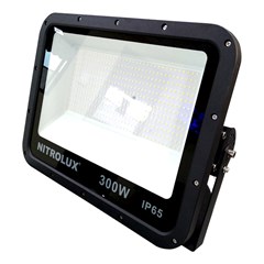 Refletor Led Slim 300w 100 A 240v 24000lm 6500k Br 6636 Preto Nitrolux