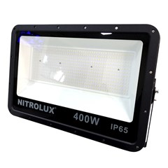 Refletor Led Slim 400w 100 A 240v 25200lm 6500k Br 6633 Preto Nitrolux