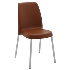 Cadeira de Polipropileno Vanda Summa (Pés Em Alumínio) Terracota 92053/242 Tramontina