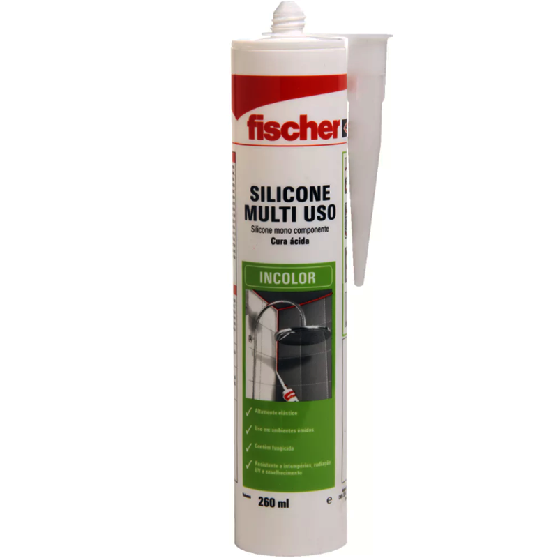 Silicone Acético Multiuso Cola Sela E Veda Incolor 260ml 600693 Fischer