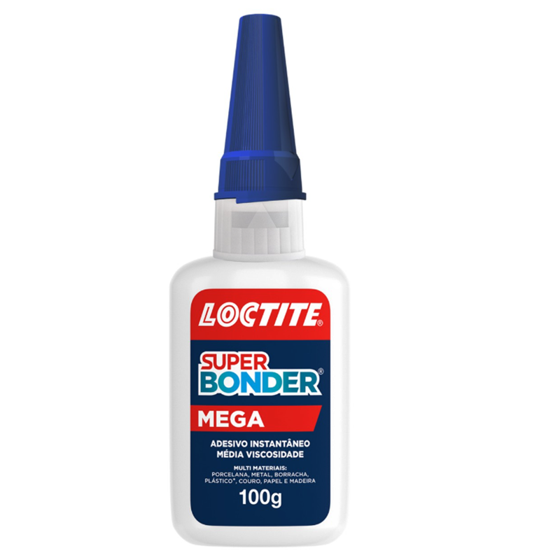 Adesivo Instantaneo Super Bonder Mega 100g Loctite 2818234 Henkel