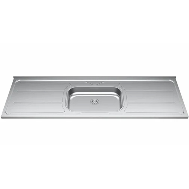 Pia Inox430 Plus 1 Cuba Com Escorredor Polido Sem Válvula 180x56x11cm 31800 Ghelplus