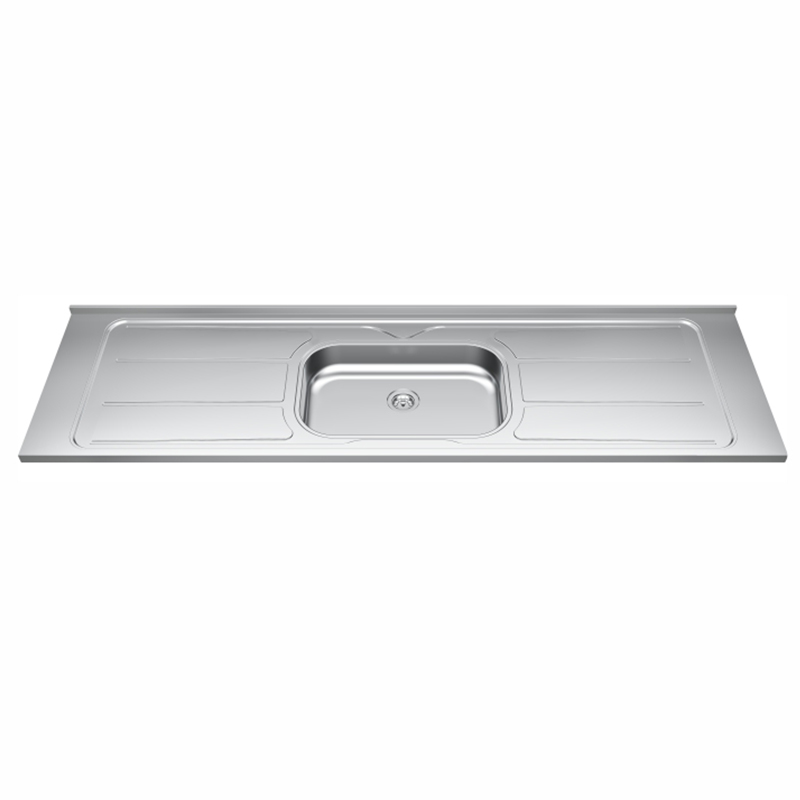 Pia Inox430 Plus 1 Cuba Com Escorredor Polido Sem Válvula 200x56x11cm 31900 Ghelplus