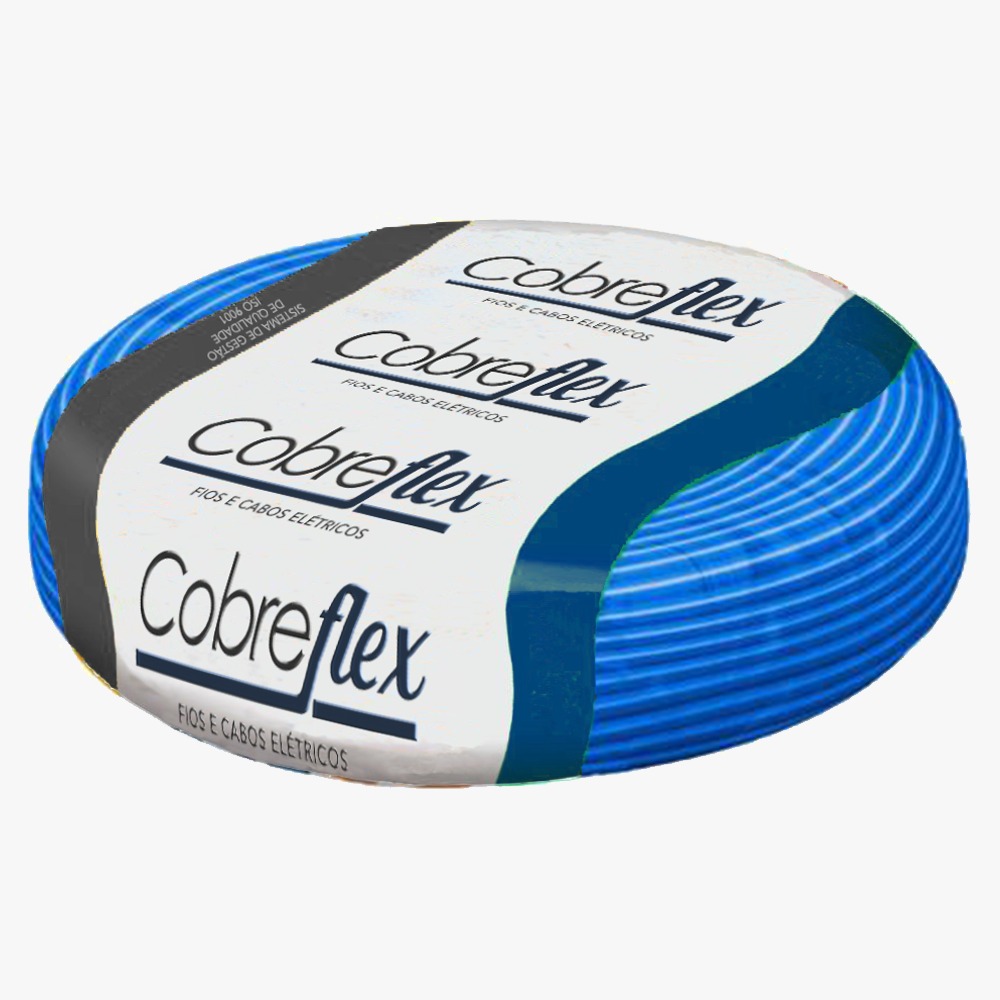 Cabo 6,00mm² 750v Cobreflex Peça Com 100 Metros Azul Cobreflex