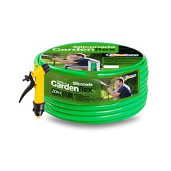 Mangueira Pvc Para Jardim Siliconada Peça Com 20 Metros Gardenflex Verde 11690 Plastman