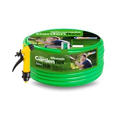 Mangueira Pvc Para Jardim Siliconada Peça Com 30 Metros Gardenflex Verde 11692 Plastman