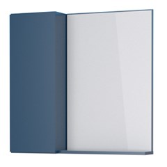 Armário Para Banheiro Sobrepor Em Madeira Com Espelho 560 56x55x12,5cm Azul 101367 Cozimax