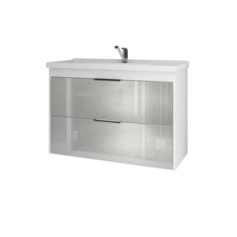 Gabinete Em Mdf Com Lavatório Para Banheiro Lavanda Branco L59 X A56 X P35,5cm 9931.2 Mgm