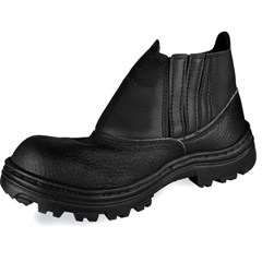 Bota de Couro Com Elástico Pt 45 Solado Blaqueado Cabritos Da Floresta